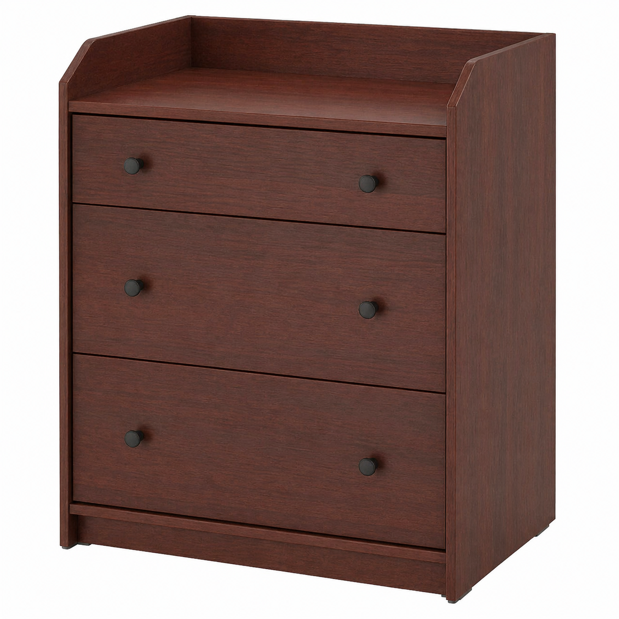 MDF Chest of 3 Drawers - 70x46x84cm - [H3]