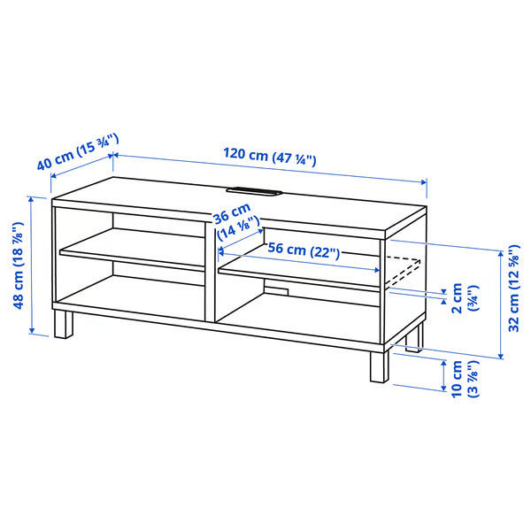 Delta TV stand Frame,120x40x48cm
