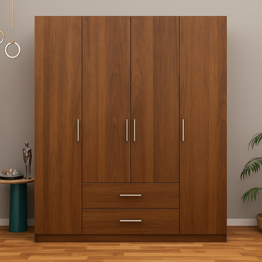 Uno Cherry Wardrobe - 180cm x 52cm x 200cm .