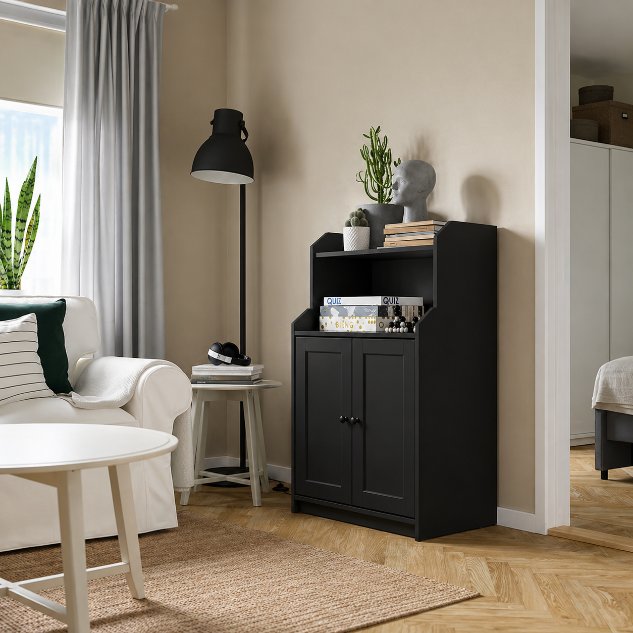 HELGA Storage Cabinet with 2 doors -70x46x116cm.