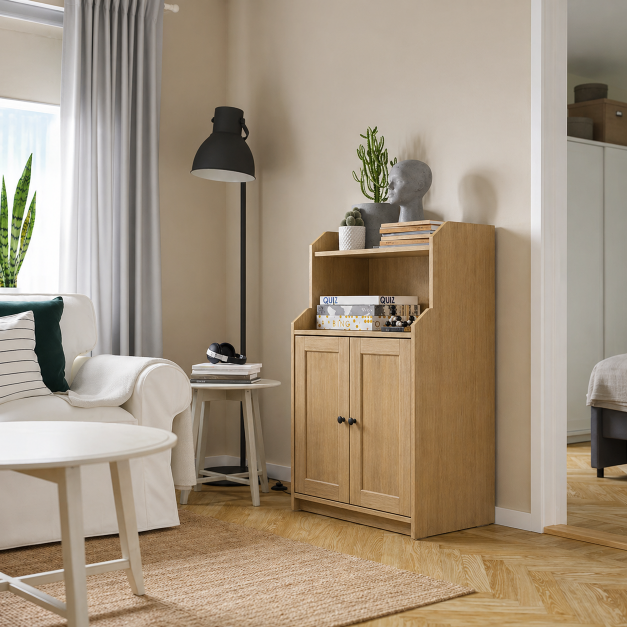 HELGA Storage Cabinet with 2 doors -70x46x116cm.