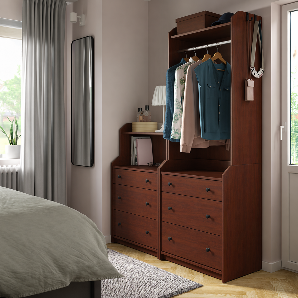 HELGA Open Wardrobe & Storage  - 140x46x199cm