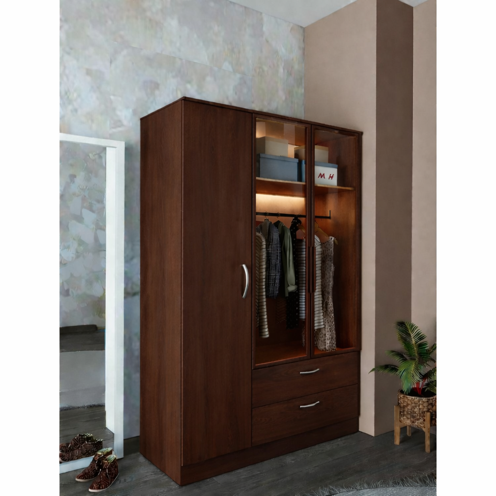 Oasis Glass wardrobe, 120x50x180cm