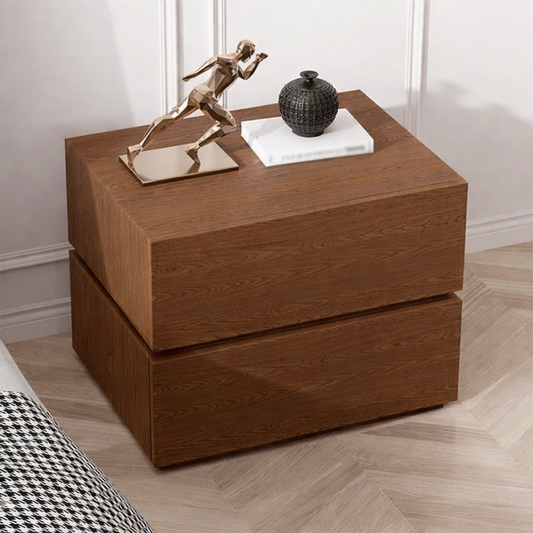 طاولة جانبية من أردن مصنوعة من الخشب الداكن - ٥٥×٤٠×٤٢ سم