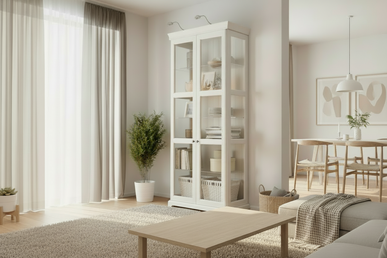 Viatorp Display Cabinet, 96x42x214cm.