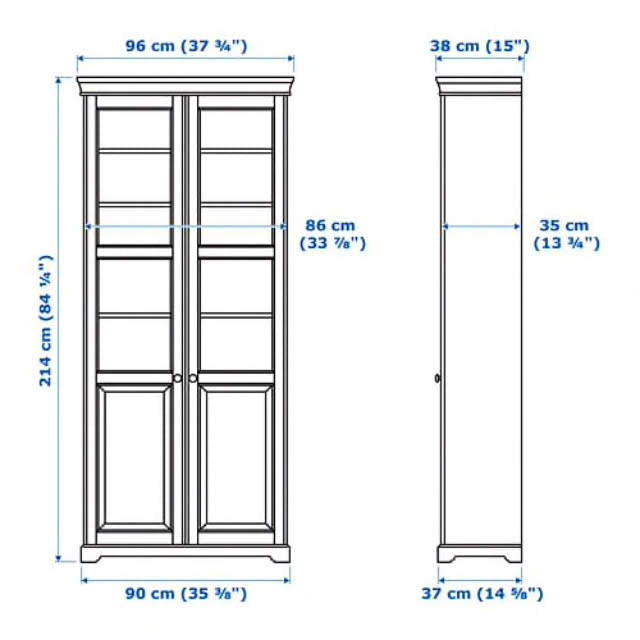 Viatorp Display Cabin, 96x38x214cm
