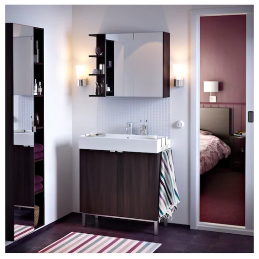 Lili Bathroom Shelve Unit  Mirror door with side shelves  – 80×20×60 cm