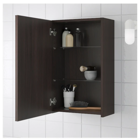 Lili Bathroom Shelve Unit with Mirror – 40×20×60 cm