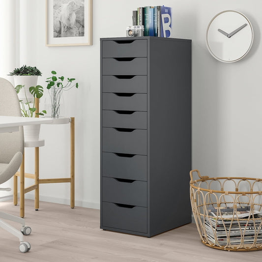 MDF Gray Unit Drawer  - 37cm × 40cm × 116cm.