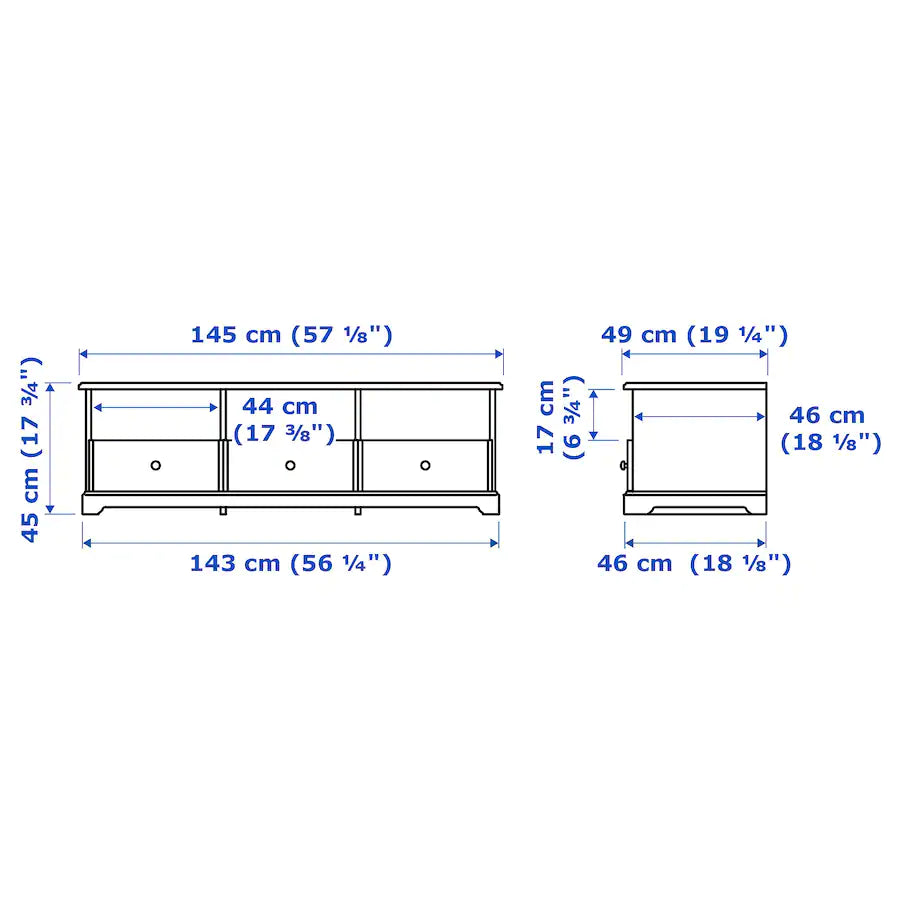 Viatorp TV unite, 145x49x45cm.