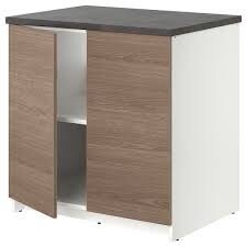 Kitchen Base Cabinet – Brown Two Doors 80 x 60 x 90 cm
