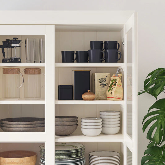 Viatorp storage combination with doors, 276x38x215cm