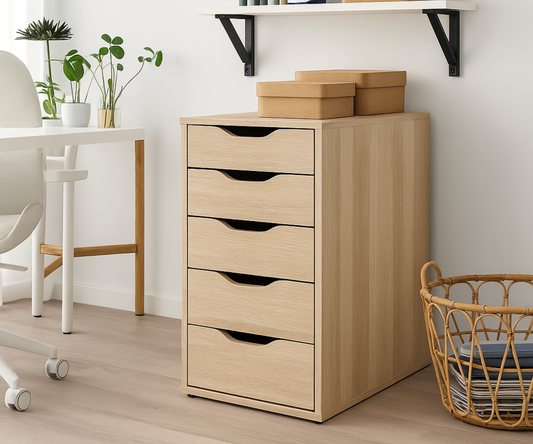 Oak Unit Drawer- 37cm × 40cm × 75cm.