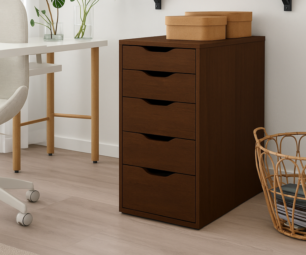 Brown Unit Drawer- 37×40×75cm. – Woody Stores