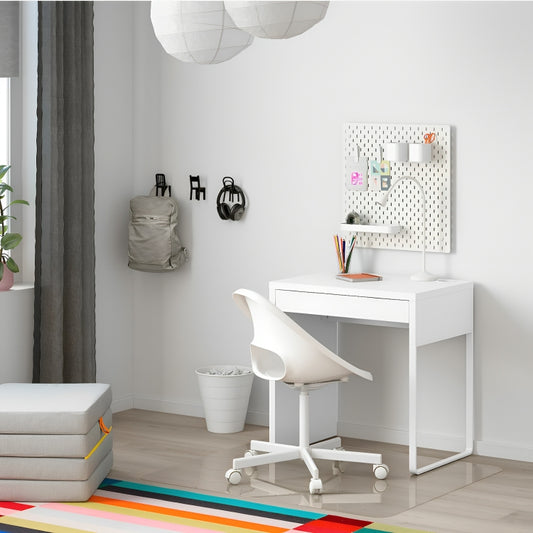MDF White Desk  - 75cm × 50cm × 70cm.