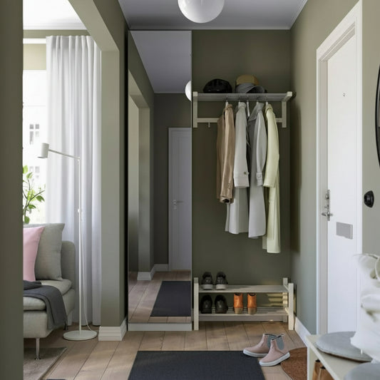 Max White Mirror Wardrobe – 50x40x240cm.