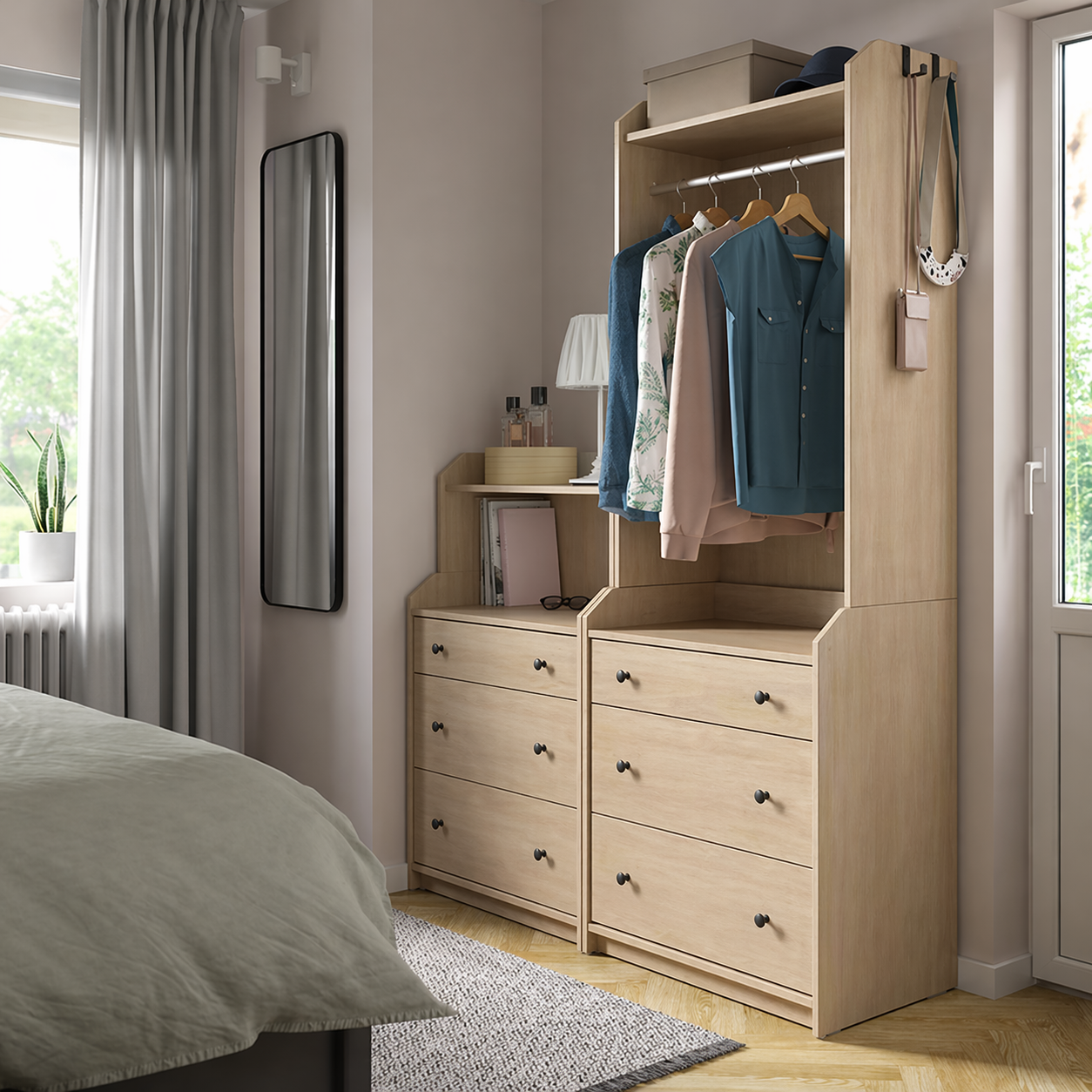 HELGA Open Wardrobe & Storage  - 140x46x199cm