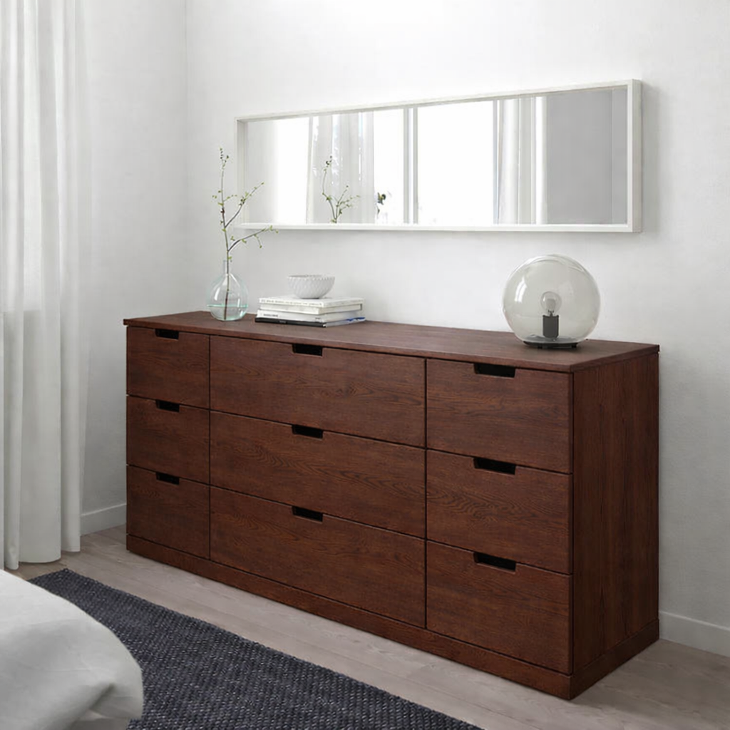 Storva Chest of 9 Drawer - 156×42×76cm
