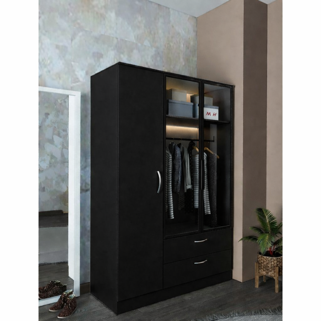 Oasis Glass wardrobe, 120x50x180cm