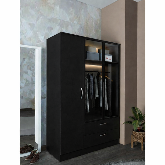 Oasis Glass wardrobe, 120x50x180cm