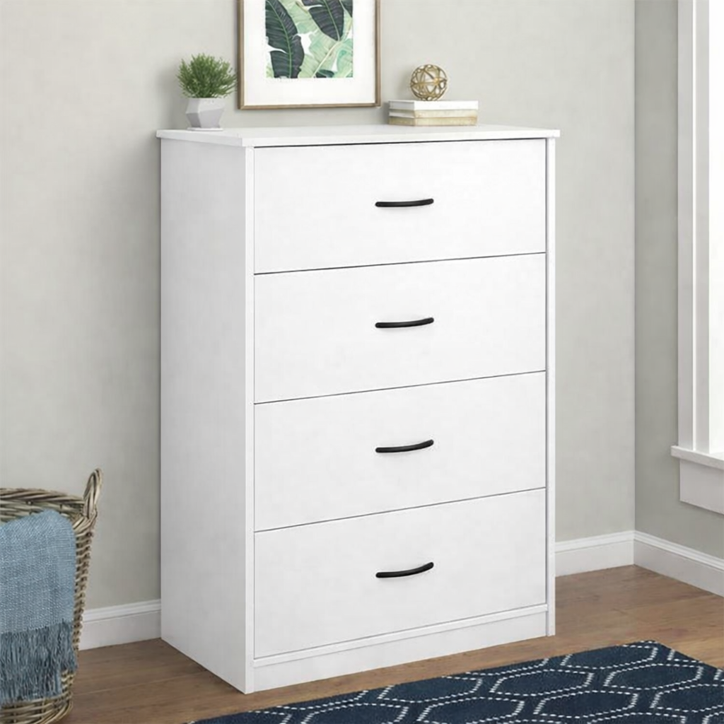 MDF Brown 4 Drawers Unit - 60×40×100cm.