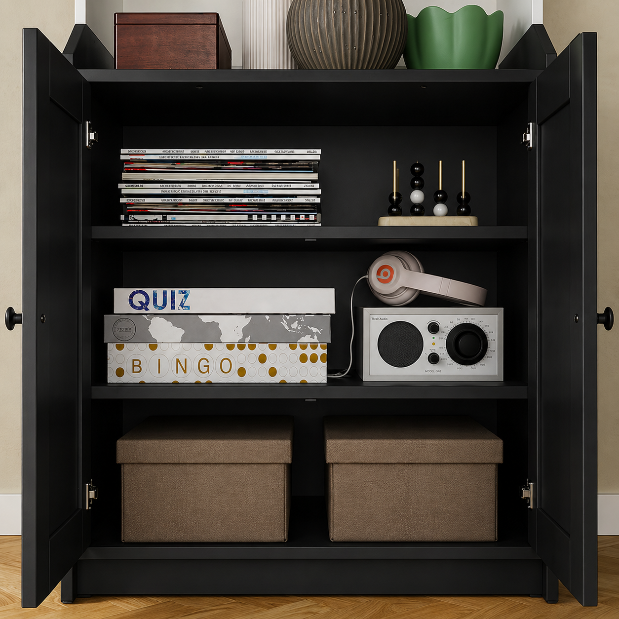 HELGA Storage Cabinet with 2 doors -70x46x116cm.