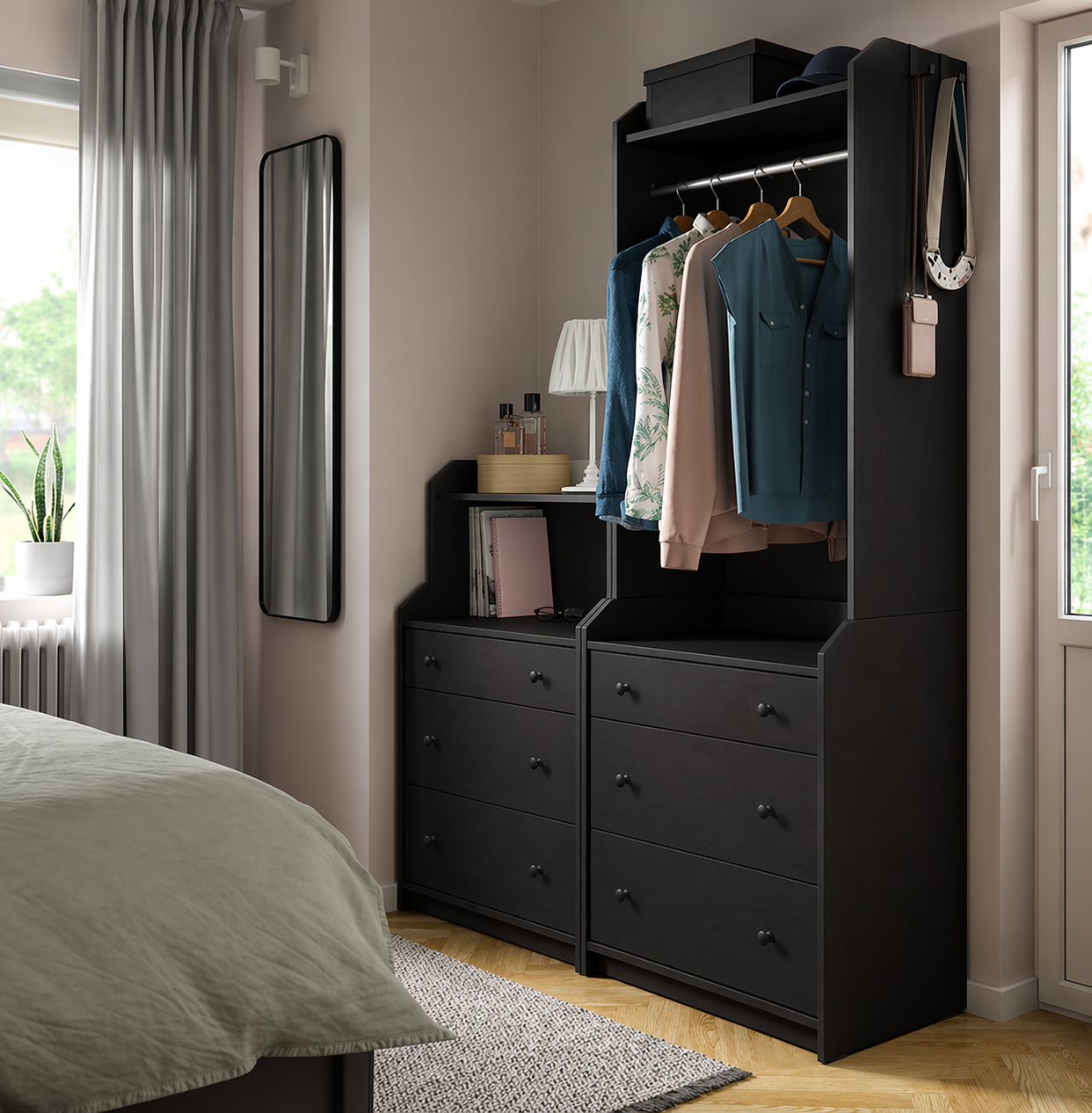 HELGA Open Wardrobe & Storage  - 140x46x199cm
