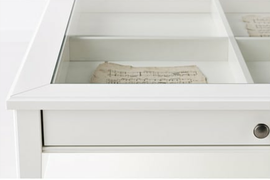 Viatorp Glass-Top Coffee Table, 93x93x51cm