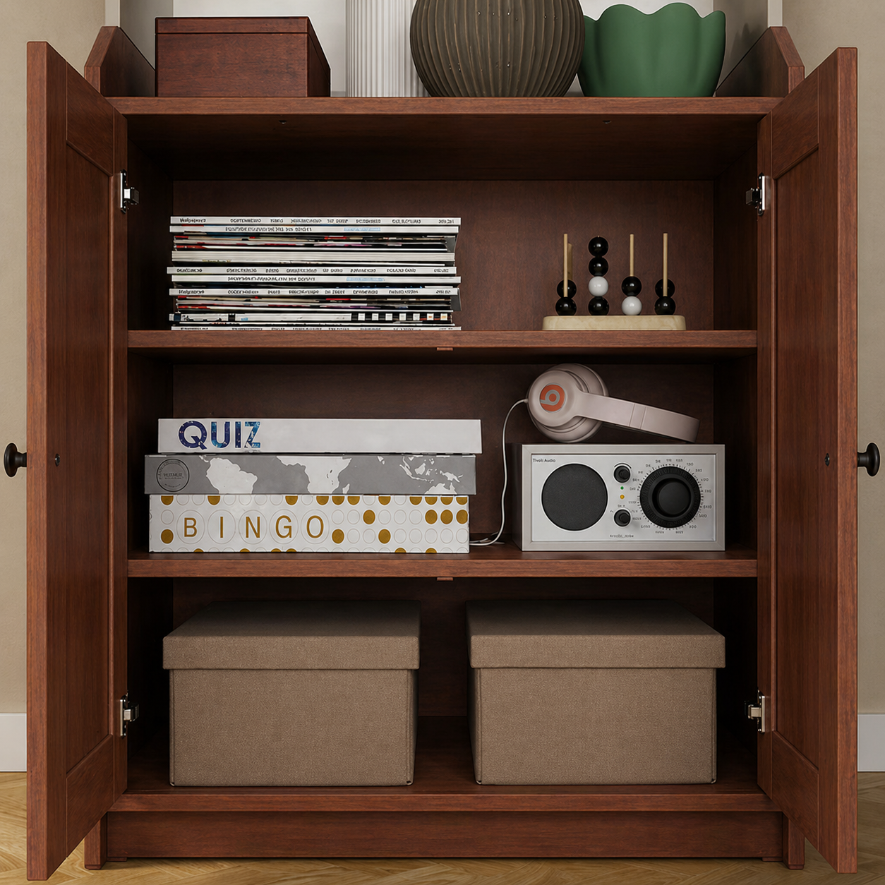 HELGA Storage Cabinet with 2 doors -70x46x116cm.