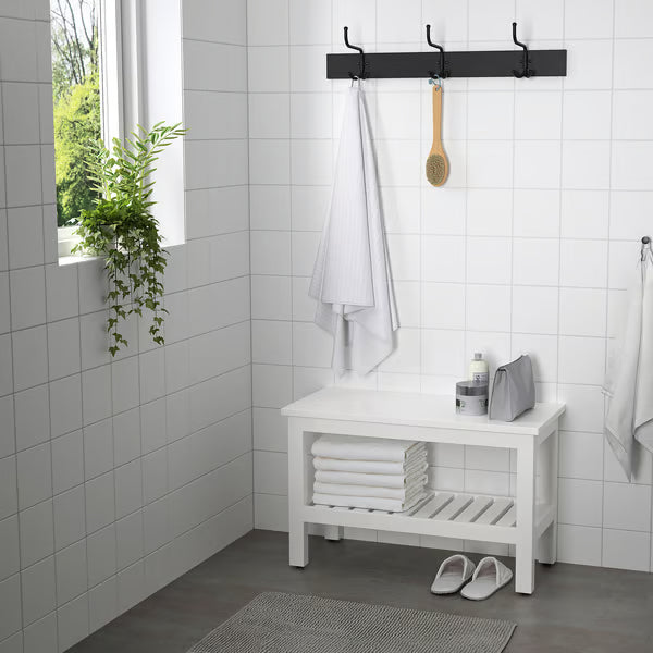 مقعد حمام هيمنس، أبيض، 83×37×53 سم