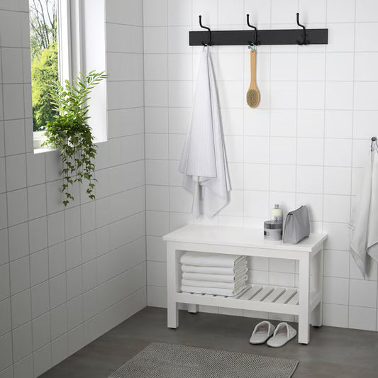 مقعد حمام هيمنس، أبيض، 83×37×53 سم