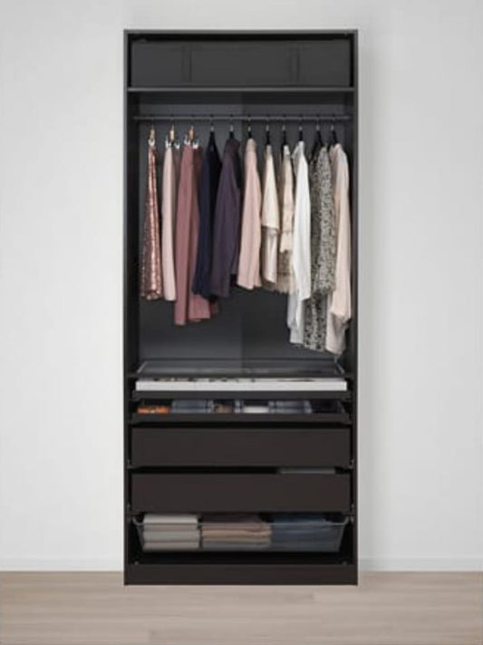 MaxH Brown  Wardrobe – 100cm x 58cm x 240cm