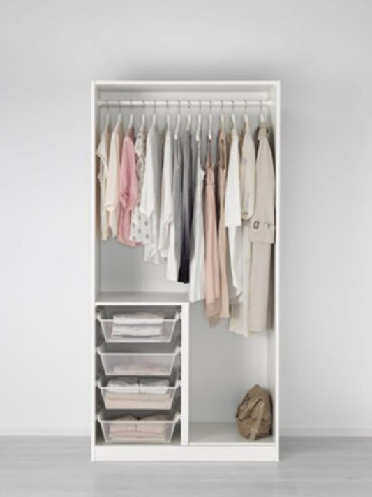 Max White  Wardrobe – 100cm x 58cm x 200cm