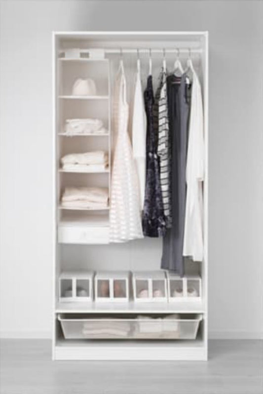 Max White  Wardrobe – 100cm x 58cm x 200cm