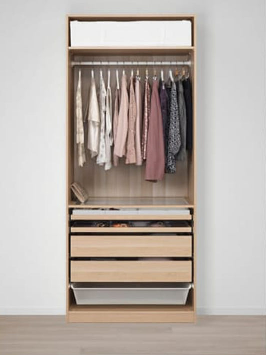 Max Beige  Wardrobe – 100cm x 58cm x 240cm