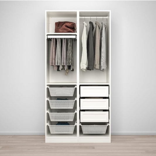 Max White  Wardrobe – 100cm x 58cm x 200cm