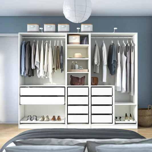 Max White Wardrobe Unit – 250cm x 58cm x 200cm