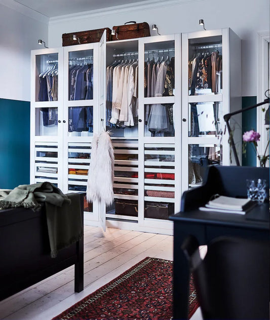 Maxh White Wardrobe Unit – 250cm x 58cm x 240cm
