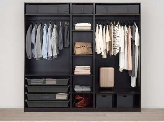 Maxh Brown Wardrobe Unit – 250cm x 58cm x 240cm