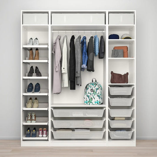 Maxh White Wardrobe –200cm x 58cm x 240cm