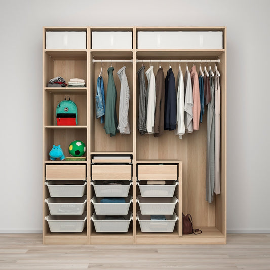 Maxh Beige Wardrobe – 200cm x 58cm x 240cm