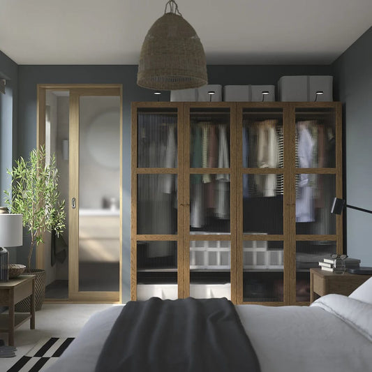 Max Gray & Beige Wardrobe – 200cm x 60cm x 200cm