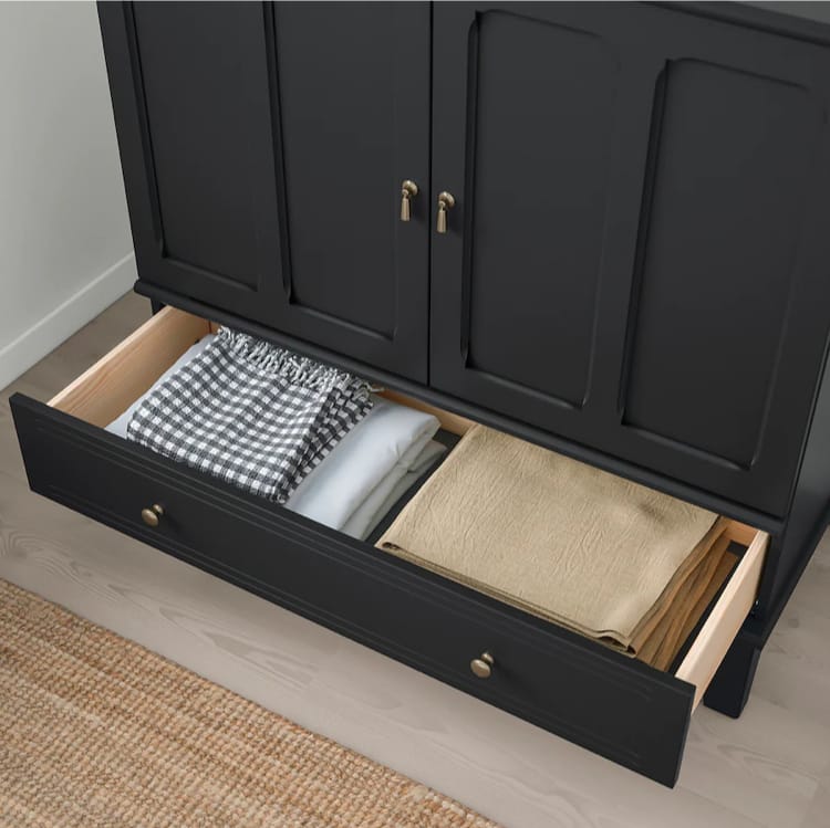 LM Classic Sideboard  Black – 102cm x 43cm x 101cm