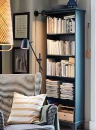 LM Bookcase  Black – 65cm x 28cm x 199cm