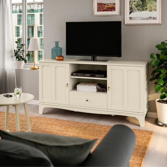 LM TV Unit White – 159cm x 38cm x 81cm