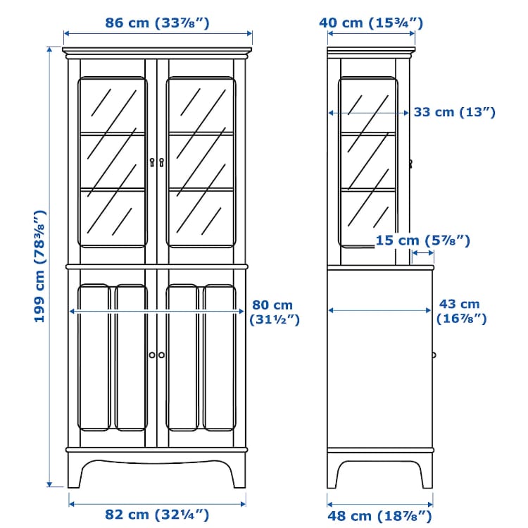 LM Green Display Unit – 86cm x 48cm x 199cm