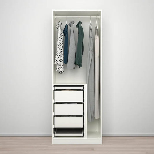 Max White  Wardrobe – 75cm x 58cm x 200cm