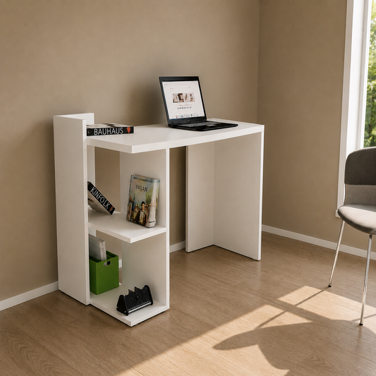 Aura Multi-Shelf Study Desk, 90x40x76 cm