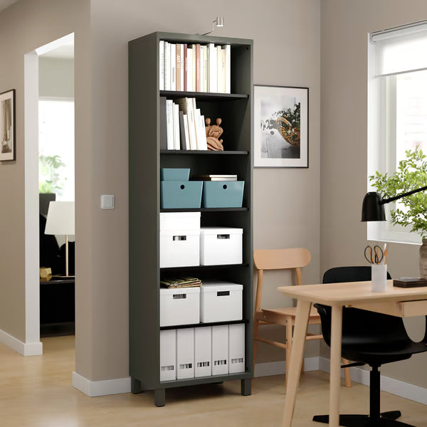 Delta display with 5 shelves, 60x40x193cm