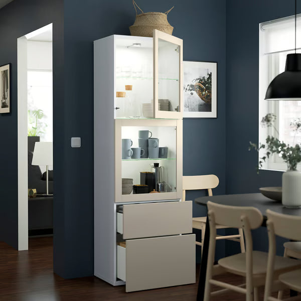 Delta tall Display cabinet,60x42x193cm